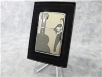 ELVIS PRESLEY/GUITAR Laser Engraved Polished Chrome Lighter (Zippo, 24250, 2007)