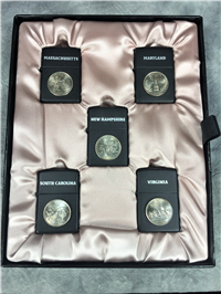 STATE QUARTERS VOL. 2 Limited Ed. Set of Five Matte Black Lighters (Zippo, 2000)
