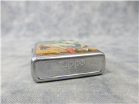 CAMEL Firefighter Pinup Girl Ultralite Chip Street Chrome Lighter (Zippo, 2005)