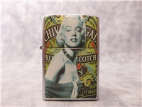 MARILYN MONROE/CHIVAS REGAL SCOTCH Ultralite Chip Street Chrome Lighter (Zippo, 2005)