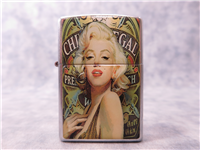 MARILYN MONROE/CHIVAS REGAL SCOTCH Ultralite Chip Street Chrome Lighter (Zippo, 2006)