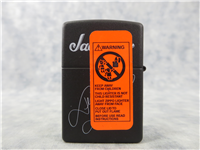 JENNA JAMESON/JOHNSON GUITARS Matte Black Lighter (Zippo, 2004)