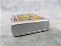 CAPED SKULL WITH SICKLE Satin Chrome Lighter (Zippo, 2004)