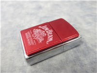 JIM BEAM Red Emblem Brushed Chrome Lighter (Zippo, 20246, 2002)