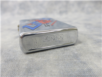 ZIPPO LOGO/WINDPROOF LADY (WINDY) Polished Chrome Lighter (Zippo, 2004)