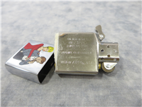 ZIPPO LOGO/BLONDE LIGHTING MAN'S CIGAR Polished Chrome Lighter (Zippo, 1996)