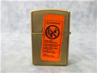 ZIPPO GUARANTEE Emblem Surprise Eagle Brass Lighter (Zippo, 1997)