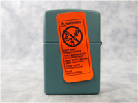 Carson Waterman POW-WOW DANCER Native American Matte Turquoise Lighter (Zippo, 2002)