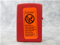 ORIENTAL DRAGON FACE Matte Red Lighter (Zippo, 2003)