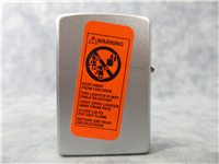 SKELETON WITH SWORD Satin Chrome Lighter (Zippo, 2006)