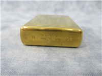 GEOMETRIC DESIGN Etched Polished Brass Engaveable Lighter (Zippo, 2002)