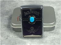 JACK DANIELS Turquoise Stone High Polished & Brushed Chrome Lighter (Zippo 20675, 2004)