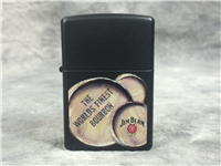 JIM BEAM BARRELS Emblem Black Matte Lighter (Zippo 20633, 2005)