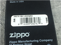 LEOPARD Color Print Black Ice Lighter (Zippo 28276, 2012) Sealed Mint