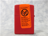 SHUFFLE UP AND DEAL Matte Red Lighter (Zippo, 20985, 2004-2005)