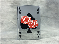 SPADE AND DICE Polished Chrome Lighter (Zippo 250, 2005)