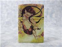 Rare JAPANESE FOLKLORE Digi Leather Lighter (Zippo, 2000's)