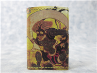 Rare JAPANESE FOLKLORE Digi Leather Lighter (Zippo, 2000's)