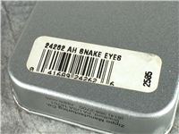 SNAKE EYES Bar & Grill Satin Chrome Lighter (Zippo 24262, 2007)