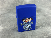 THREE STOOGES 75TH ANNIVERSARY Blue Matte Lighter (Zippo, 20988, 2005)