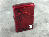 PLAYBOY Red Iced Street Chrome Lighter (Zippo 28193, 2011)