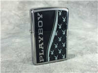 PLAYBOY Bunny Logos Emblem Polished Chrome Lighter (Zippo, 2013)