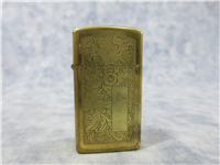 VENETIAN 2-Sided Laser Engraved Design Brass Slim Lighter ( Zippo, 1998)