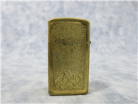 VENETIAN 2-Sided Laser Engraved Design Brass Slim Lighter ( Zippo, 1998)