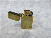 VENETIAN 2-Sided Laser Engraved Design Brass Slim Lighter ( Zippo, 1998)