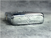 PLAYBOY Deep Carved Red & Silver Polished Chrome Lighter Armor Case (Zippo, 2007)