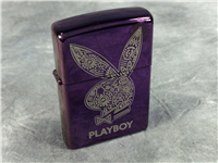 PLAYBOY ABYSS Purple Polished Chrome Lighter (Zippo 28076, 2010)