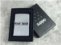 ZIPPO INDIGO IVY Polished Chrome Lighter (Zippo 20894, 2005)