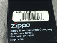 ZIPPO INDIGO IVY Polished Chrome Lighter (Zippo 20894, 2005)