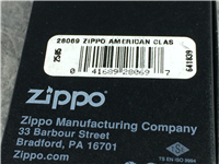 ZIPPO AN AMERICAN CLASSIC Polished Chrome Lighter (Zippo 28069, 2011)