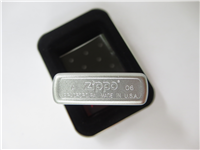 TEXAS HOLD'EM Satin Chrome Lighter (Zippo, 20983, 2006)