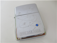 YOU ARE HERE Interplanetary Polished Chrome Pilot Run Armor Lighter (Zippo, 2005)