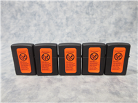 STATE QUARTERS VOL. 5 Set of Five Matte Black Lighters (Zippo, 2003)