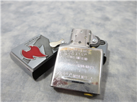 Z FLAME LOGO Emblem Brushed Chrome Lighter (Zippo, 29104, 2016)