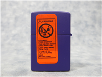 Burton Morris SHAKEN NOT STIRRED Purple Matte Lighter (Zippo, 237BSM.701, 1999)