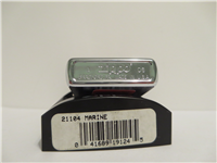 MARINES Red Color Printed Brushed Chrome Lighter (Zippo, 21104, 2006)