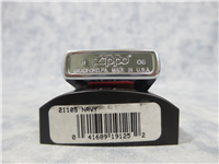 NAVY Blue Color Printed Brushed Chrome Lighter (Zippo, 21105, 2006)