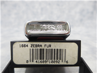 ZEBRA FUR Brushed Chrome Slim Lighter (Zippo, 2002)