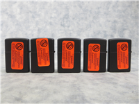 STATE QUARTERS VOL. 10 Set of Five Matte Black Lighters (Zippo, 2008)