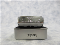 ENGINE TURNED/ENAMEL FLAME Polished Chrome Armor Case Lighter (Zippo, 24740, 2009)