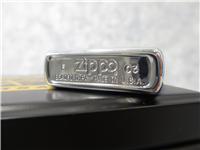 CORVETTE 50TH ANNIVERSARY 1036/5000 Limited Edition 24KT Gold Inlay Engraved Polished Chrome Lighter (Zippo, 2003)