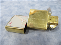 HEART Brushed Brass Lighter (Zippo, Petty Pretty Girl Collection Series I, 1997)