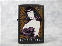BETTIE PAGE Black Matte Limited Edition Lighter Set (Zippo, 2000)