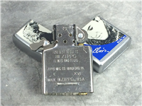 ELVIS IN SWEATER Satin Chrome Lighter (Zippo 205EP.403, 2000)
