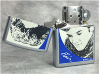 ELVIS IN SWEATER Satin Chrome Lighter (Zippo 205EP.403, 2000)