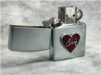 ELVIS PRESLEY HEART Emblem Street Chrome Lighter (Zippo 20242, 2002)